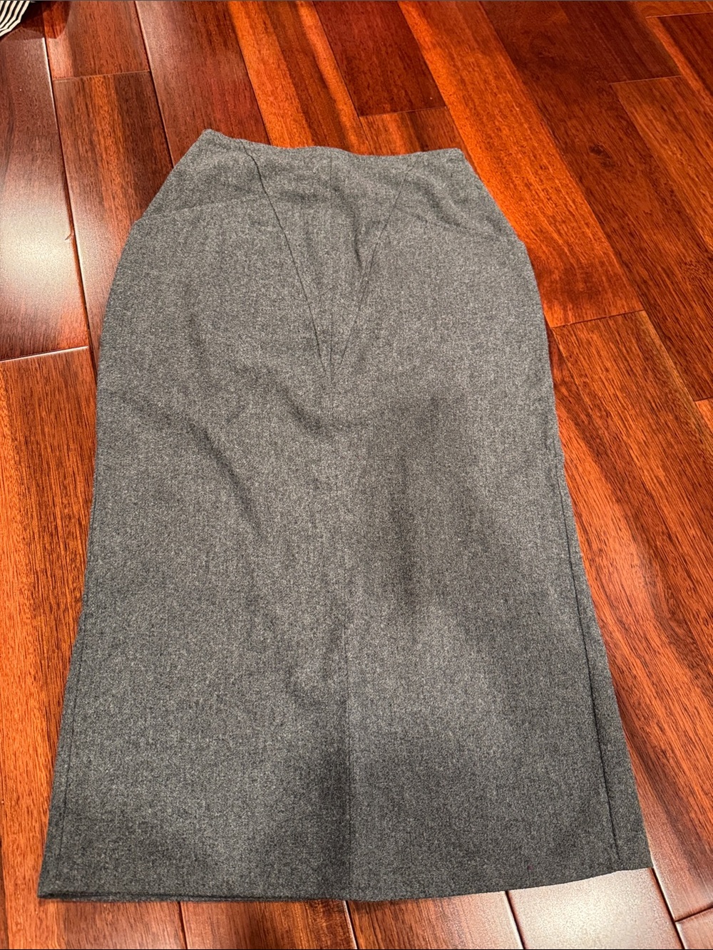 *Vintage Wool Classic Gray Pencil Skirt